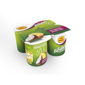 Bífidus 0%0% con trocitos de piña y coco