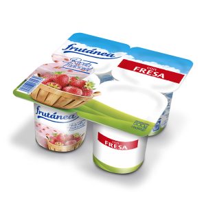 YOGUR ASTURIANA DESNATADO CON FRESA PACK*4