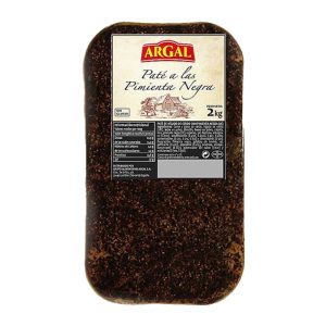 PATE ARGAL PIMIENTA NEGRA 2KG.