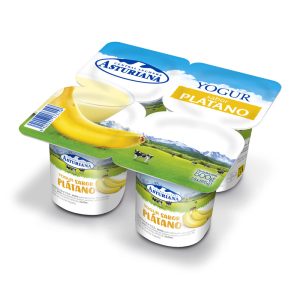 YOGUR ASTURIANA SABOR PLATANO PACK 4
