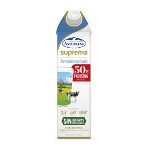 Leche suprema semidesnatada 1L.