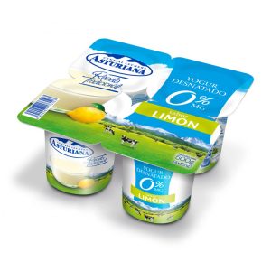 YOGUR ASTURIANA DESNATADO LIMÓN PACK4