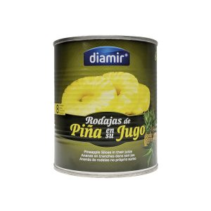 PIÑA EN RODAJAS EN SU JUGO DIAMIR 1KG.