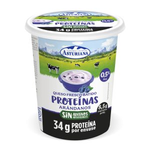 Queso Fresco Batido con Proteinas y Arándanos Asturiana 400gr.